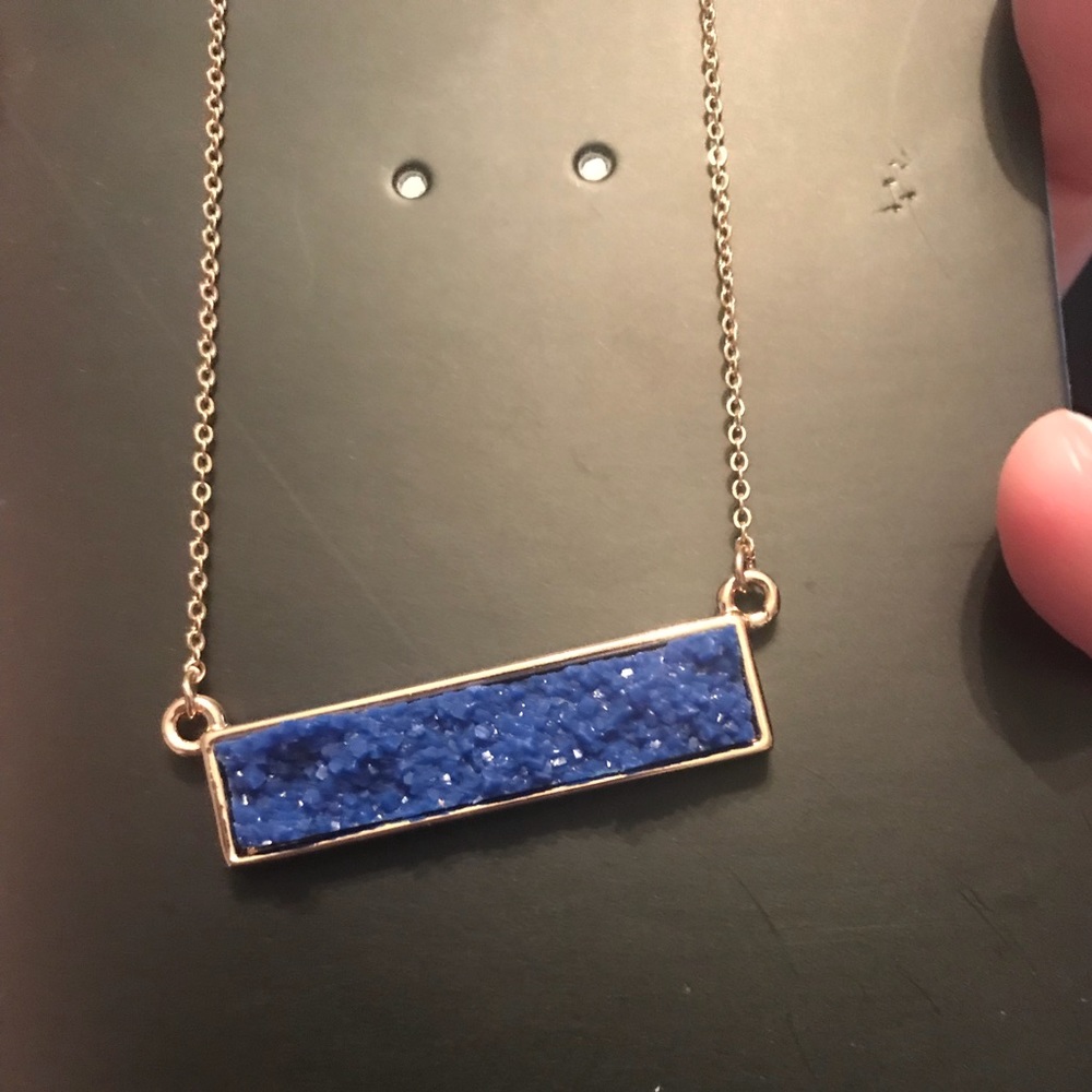 Baublebar Druzy Bar Necklace-NWT